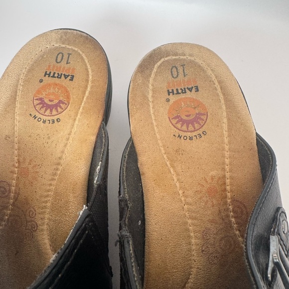 Earth Spirit Gelron Women's Black Vegan Leather Buckle Accent Slip-On Mules 10 - Picture 14 of 14